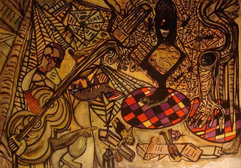 Picasso Zuri: Ohne Titel (Triptychon Ausschnitt)